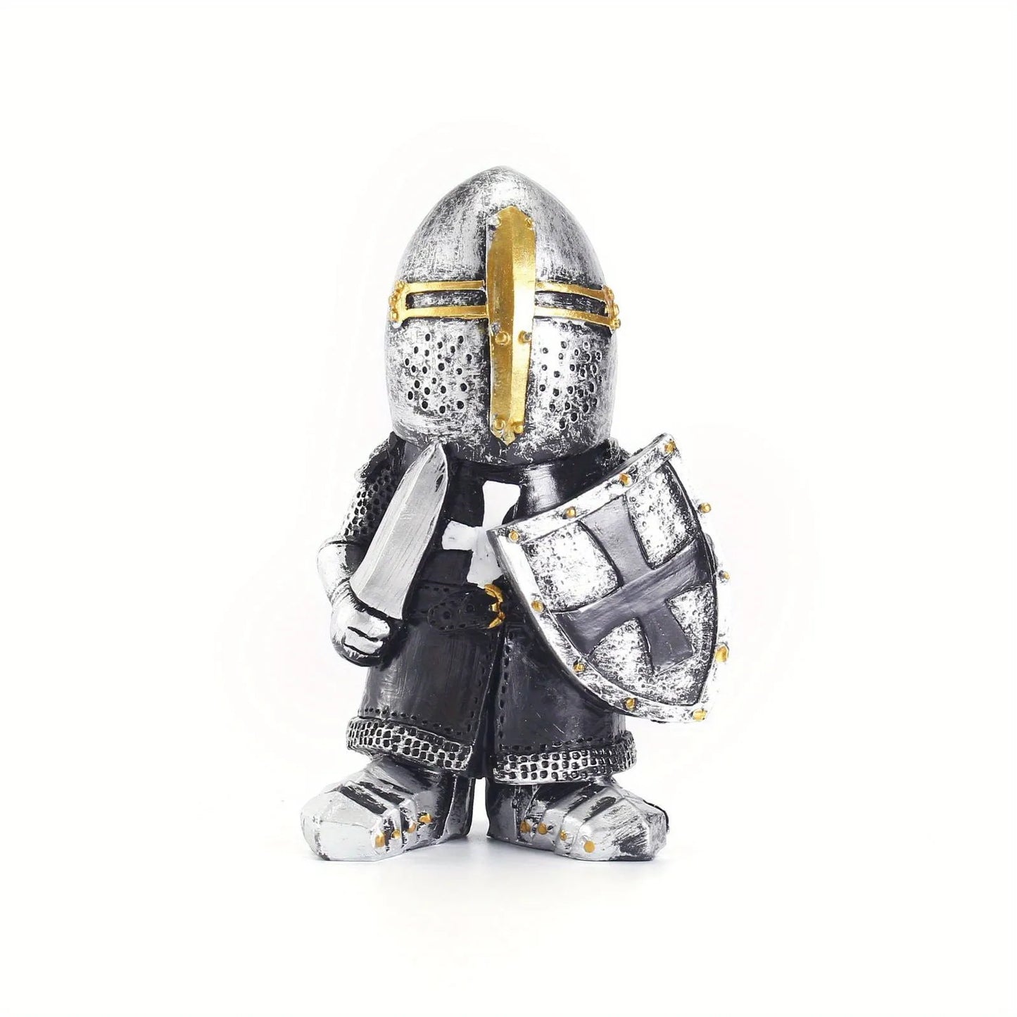 Statuette en Résine d'un Garde-Chasse Miniature Nordique et Médiévale – Décoration de Salon de Style Classique – Ouvrage d'Art pour la Décoration Intérieure, le Bureau, le Bar ou les Ornements sur le Bureau