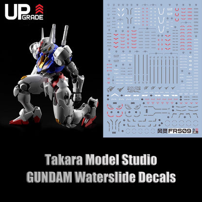 FM 1/100 Gundam Aerial HD Fluorescent Waterslide Decals