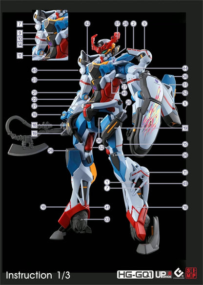 HG 1/144 GQuuuuuuX HD Fluorescent Waterslide Decals