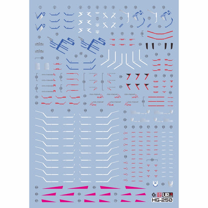 HG 1/144 Mighty Freedom Gundam HD Fluorescent Waterslide Decals