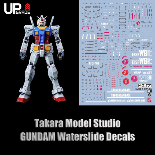 MG 1/100 RX-78-2 Gundam Ver.3.0 HD Fluorescent Waterslide Decals