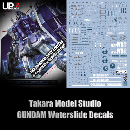 MG 1/100 RX-78-2 Gundam Ver.3.0 HD Fluorescent Waterslide Decals