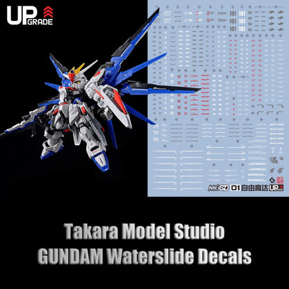 MGSD 1/144 Freedom Gundam HD Fluorescent Waterslide Decals