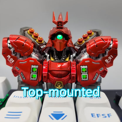 【Pre-Order】Johnny Sazabi Transformable Artisan Keycap Set – Handcrafted Gundam Mecha for MX Switches