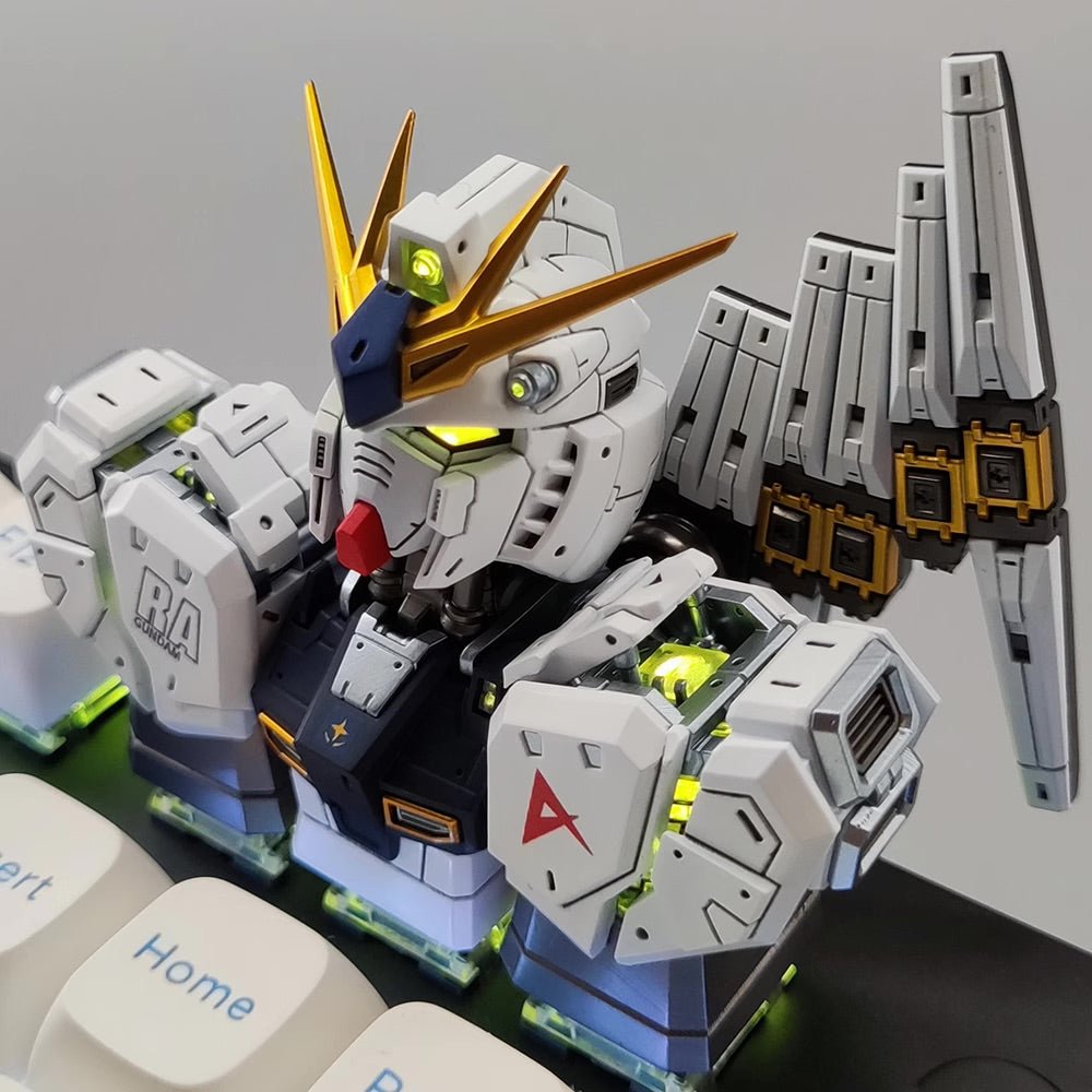 【Pre-Order】RX-93 Nu Gundam Artisan Keycap – Transformable GK Model Mechanical Keyboard Accessory