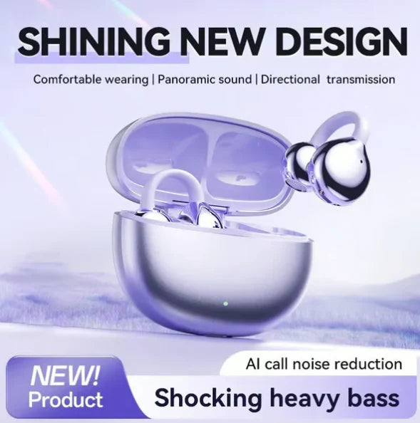 Ear Clip Bluetooth Headphones – Lightweight, Stylish &amp; Immersive