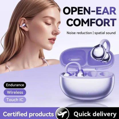 Ear Clip Bluetooth Headphones – Lightweight, Stylish &amp; Immersive